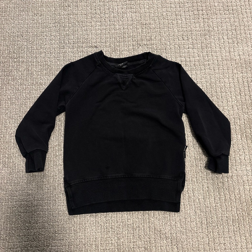 Little Bipsy Black Crewneck Top